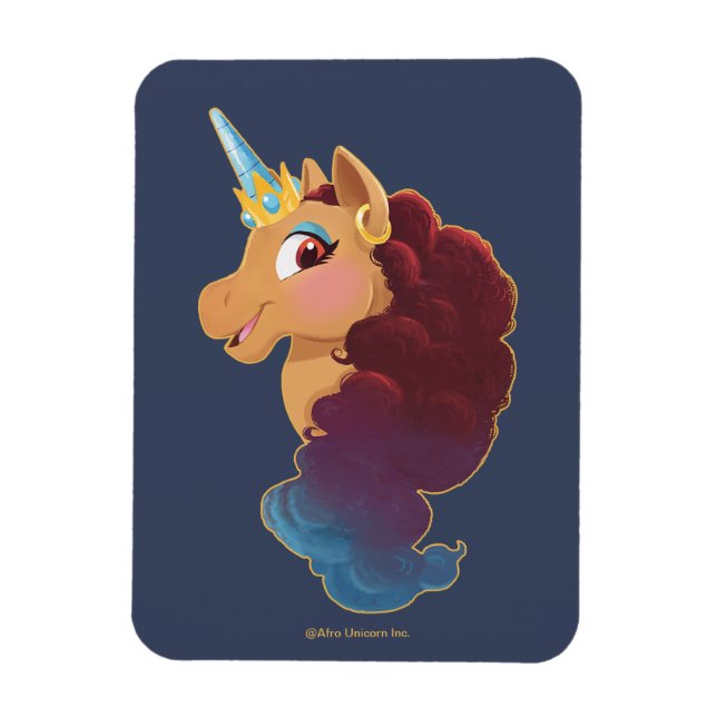 Afro Unicorn | Divine the Unicorn Magnet (Vertikal)