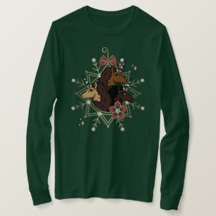 Afro Unicorn Festive Helgdag Magic T Shirt