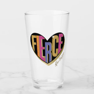 Afro Unicorn Fierce Heart Design Glaskopp