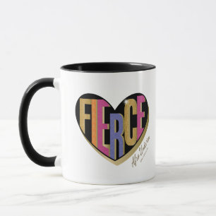 Afro Unicorn Fierce Heart Design Mugg
