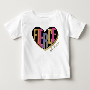 Afro Unicorn Fierce Heart Design T Shirt