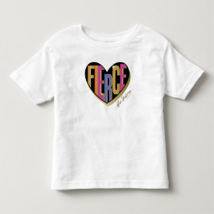 Afro Unicorn Fierce Heart Design T Shirt