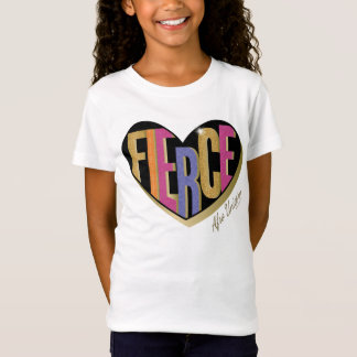 Afro Unicorn Fierce Heart Design T Shirt