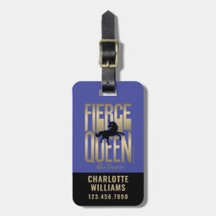 Afro Unicorn Fierce Queen Bagagebricka