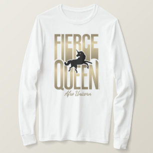 Afro Unicorn Fierce Queen T Shirt