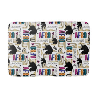 Afro Unicorn fold Mönster Badrumsmatta