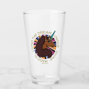Afro Unicorn Living of Dream Design Glaskopp