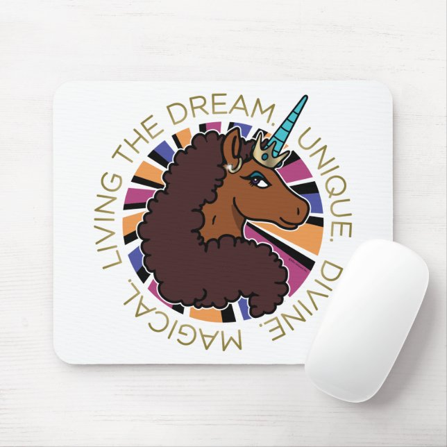 Afro Unicorn Living of Dream Design Musmatta (Med mus)