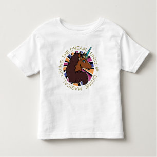 Afro Unicorn Living of Dream Design T Shirt
