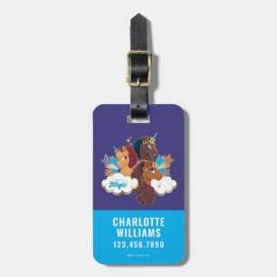 Afro Unicorn "Made of Magic" Trio Design Bagagebricka