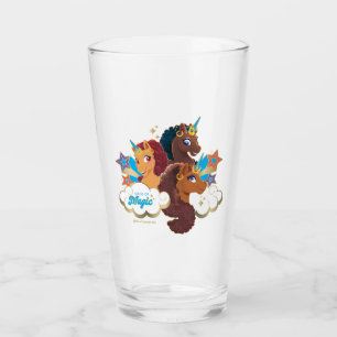 Afro Unicorn "Made of Magic" Trio Design Glaskopp