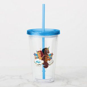 Afro Unicorn "Made of Magic" Trio Design Take Away Mugg