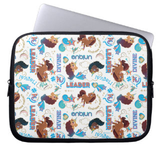 Afro Unicorn Magic Empowering Mönster Laptop Fodral