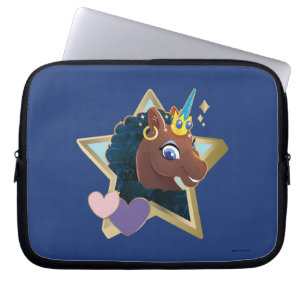Afro Unicorn Magic Star Laptop Fodral
