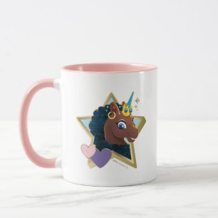 Afro Unicorn Magic Star Mugg