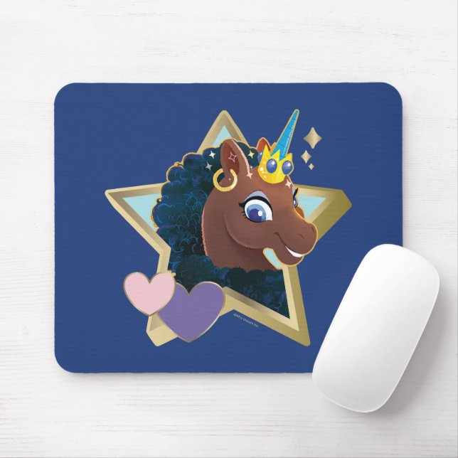 Afro Unicorn Magic Star Musmatta (Med mus)