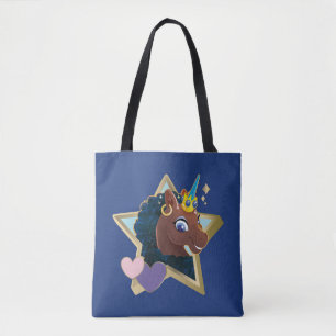 Afro Unicorn Magic Star Tygkasse