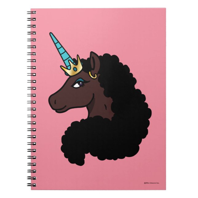 Afro Unicorn | Magisk Anteckningsbok (Framsidan)