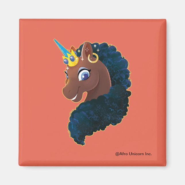 Afro Unicorn | Magisk Magnet (Framsidan)