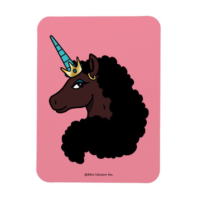 Afro Unicorn | Magisk Magnet (Vertikal)