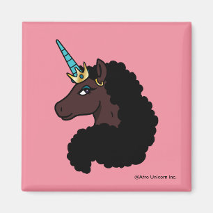 Afro Unicorn Magisk Magnet