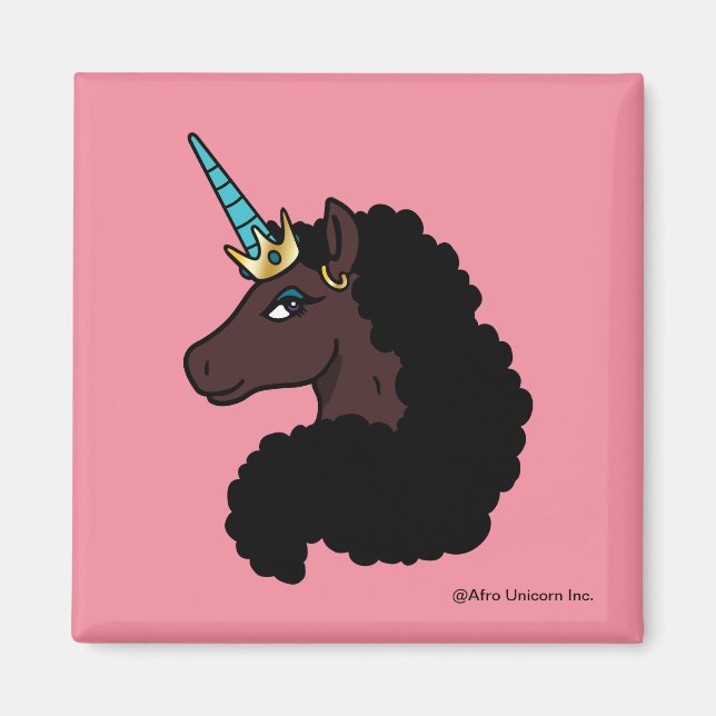 Afro Unicorn | Magisk Magnet (Framsidan)