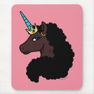 Afro Unicorn Magisk Musmatta