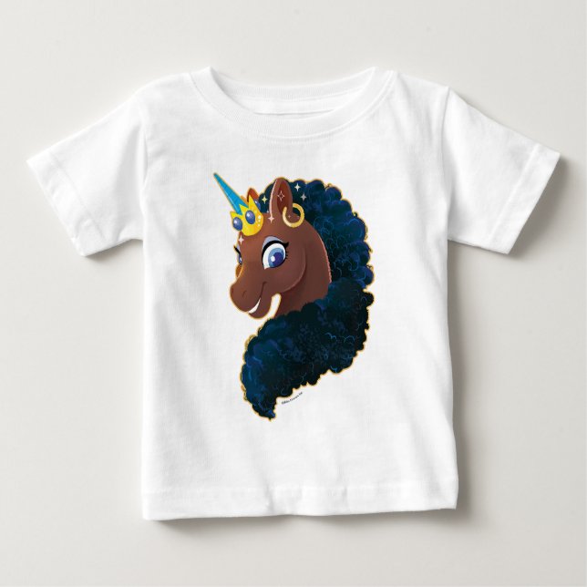 Afro Unicorn | Magisk T Shirt (Framsida)