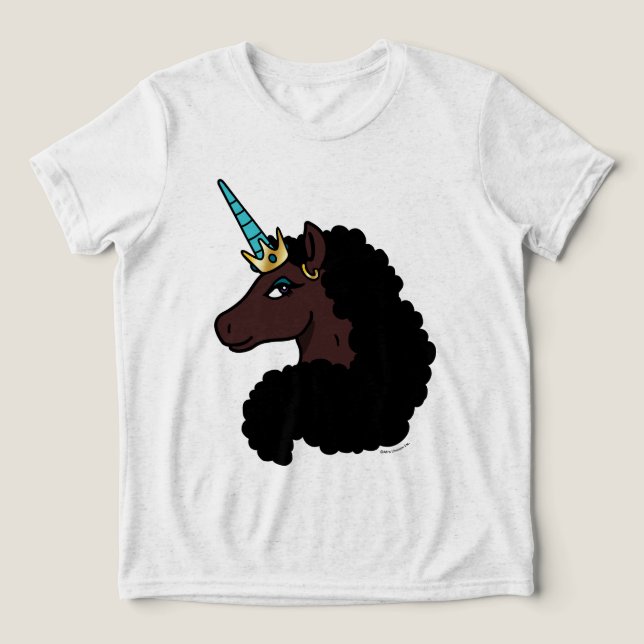 Afro Unicorn | Magisk T Shirt (Design Framsida)