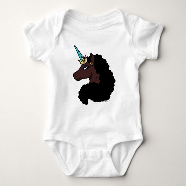 Afro Unicorn | Magisk T Shirt (Framsida)