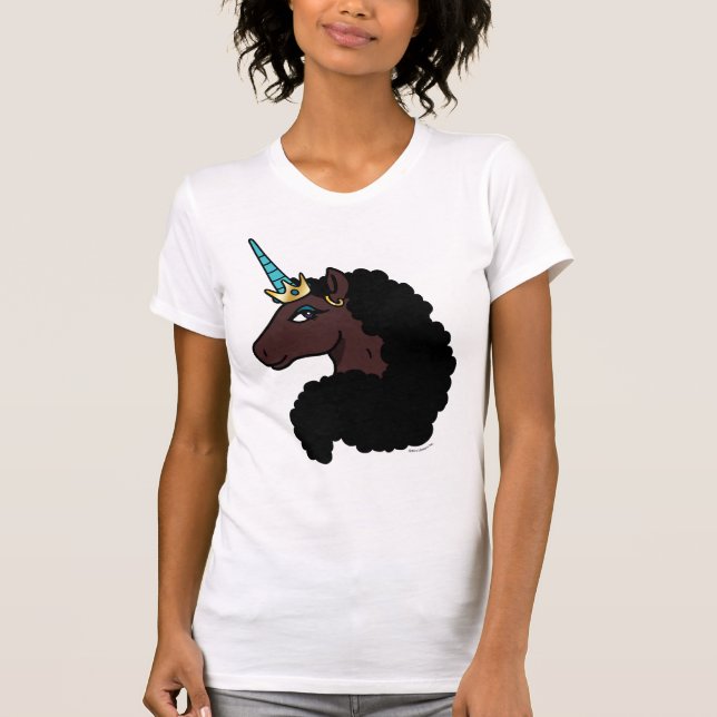 Afro Unicorn | Magisk T Shirt (Framsida)