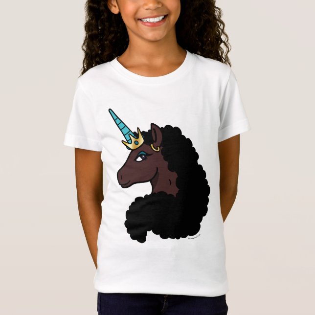 Afro Unicorn | Magisk T Shirt (Framsida)
