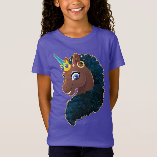 Afro Unicorn | Magisk T Shirt (Framsida)