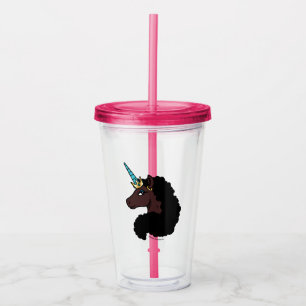 Afro Unicorn Magisk Take Away Mugg