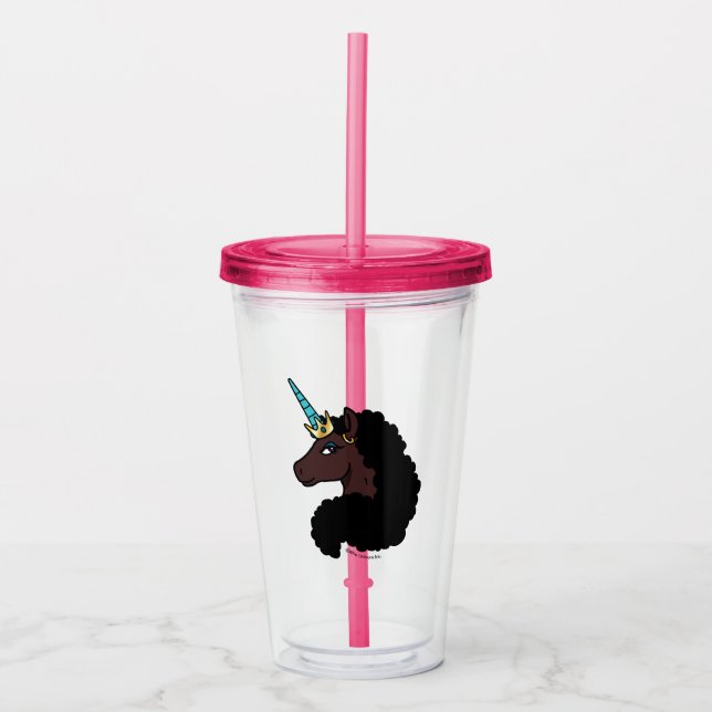 Afro Unicorn | Magisk Take Away Mugg (Framsida)