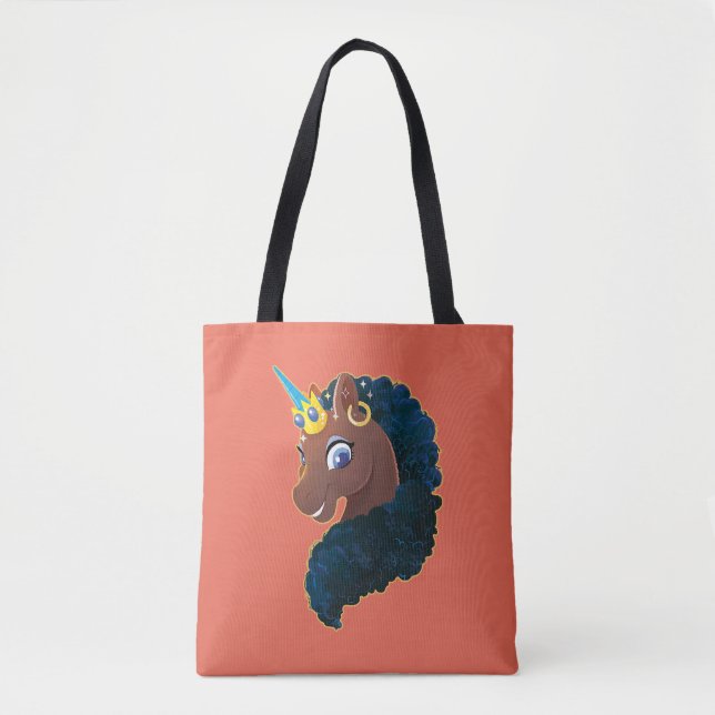 Afro Unicorn | Magisk Tygkasse (Framsida)
