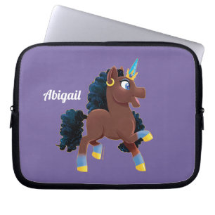 Afro Unicorn   Magiskt prancing Laptop Fodral