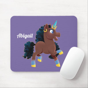 Afro Unicorn Magiskt prancing Musmatta