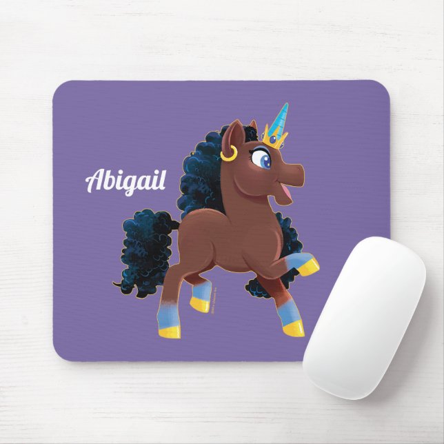 Afro Unicorn | Magiskt prancing Musmatta (Med mus)