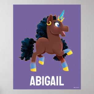 Afro Unicorn   Magiskt prancing Poster