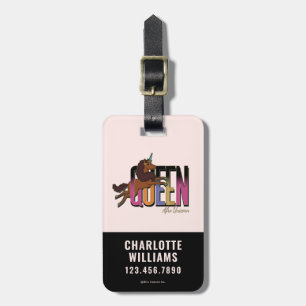 Afro Unicorn Queen Design Bagagebricka