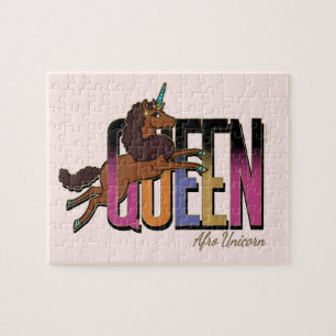 Afro Unicorn Queen Design Pussel