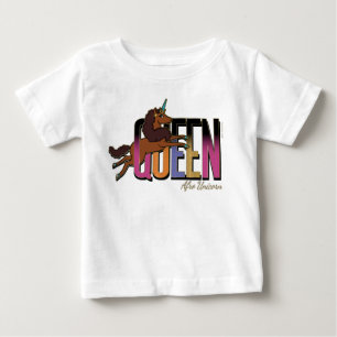Afro Unicorn Queen Design T Shirt