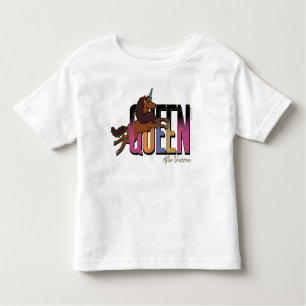 Afro Unicorn Queen Design T Shirt