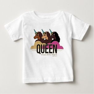 Afro Unicorn Queen Trio Design T Shirt