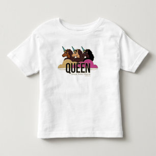 Afro Unicorn Queen Trio Design T Shirt