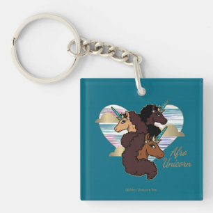 Afro Unicorn Trio Heart Design