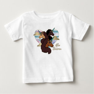 Afro Unicorn Trio Heart Design T Shirt