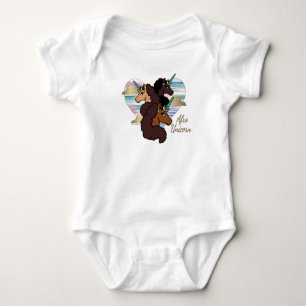 Afro Unicorn Trio Heart Design T Shirt