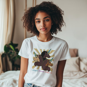 Afro Unicorn Trio: Unik, gudomlig och magisk T Shirt